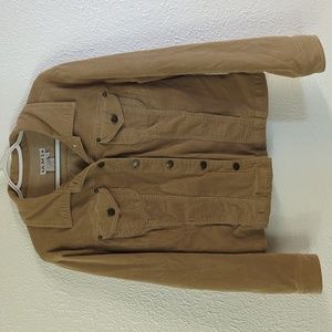 A.M.I. | Women's tan corduroy button up jacket size medium